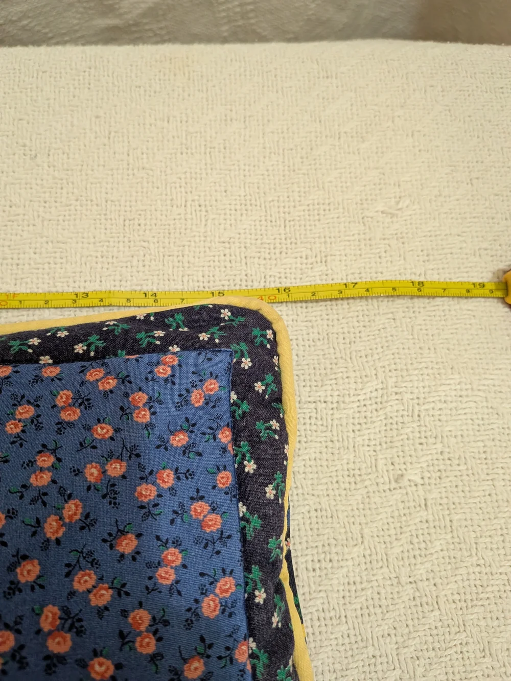 Handmade Quilted Cottagecore Pillow • Farmhouse Cow Design